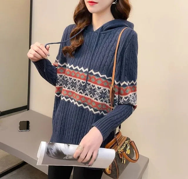 Hoodies Sweatshirt For Women Baggy Sweater Long Sleeve Korean Fashion High Quality Coat Emo Loose Ethnic Style Woman Hooded Tops NovaCart
