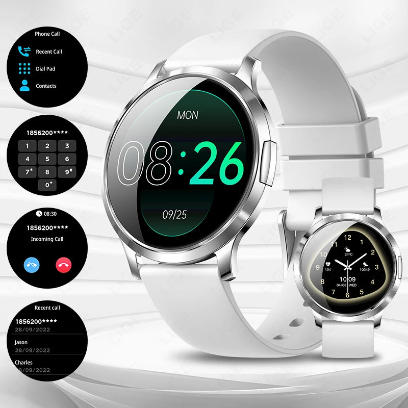 LIGE Women Smart Watch 2026 Ultra-thin AMOLED Screen Sport Fitness Bracelet Custom Watch Face Bluetooth Call Luxury Smartwatch NovaCart