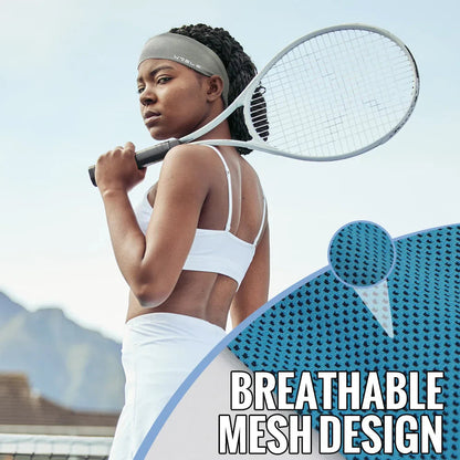 Summer Sport Headband Breathable Fitness Sweatband Non Slip Elastic Tennis Headband Sweat Wicking Lightweight Running Hairband Pi-Mart