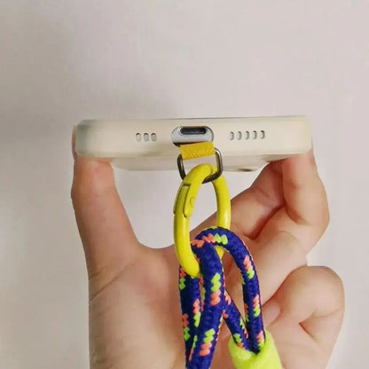 Portable Phone Lanyard Phone Hanging Rope Fashion Candy Color Phone Wrist Straps Nylon Anti-lost Rope Keychain Phone Accessories NovaCart