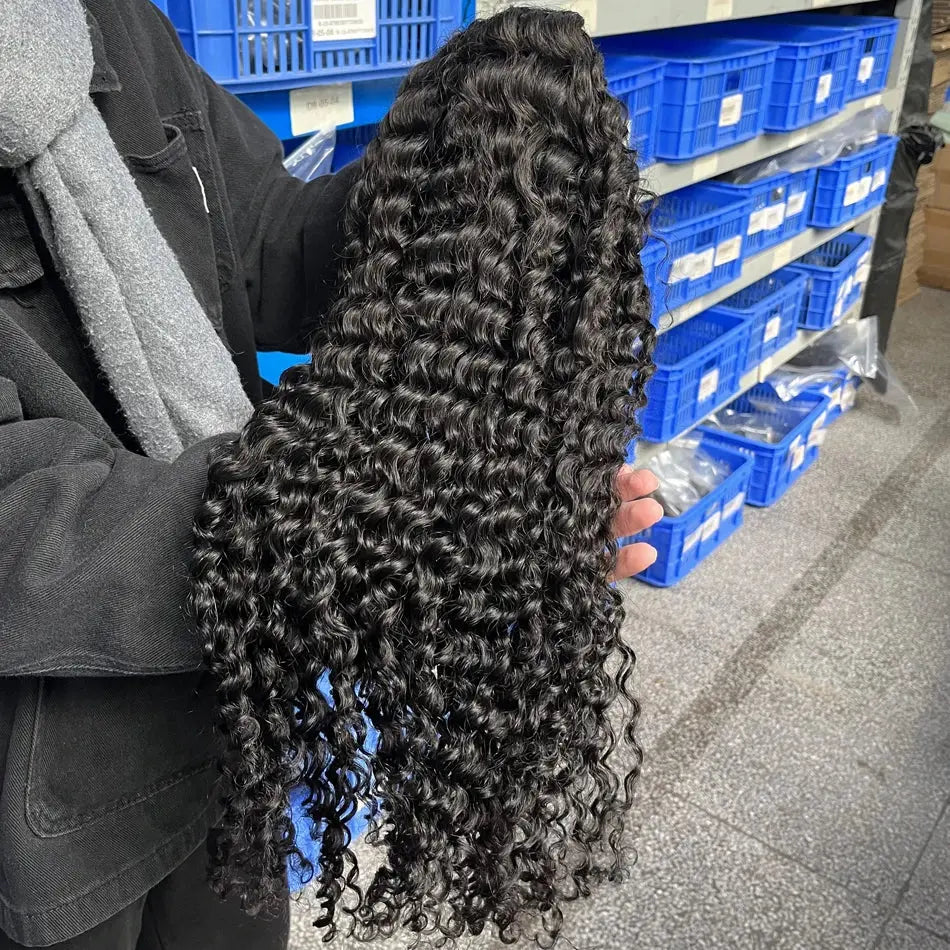 40 50 Inch HD 13x6 Deep Wave Lace Frontal Wigs Brazilian 13x4 Water Wave Curly Lace Front Human Hair Wigs For Women 300 Density NovaCart