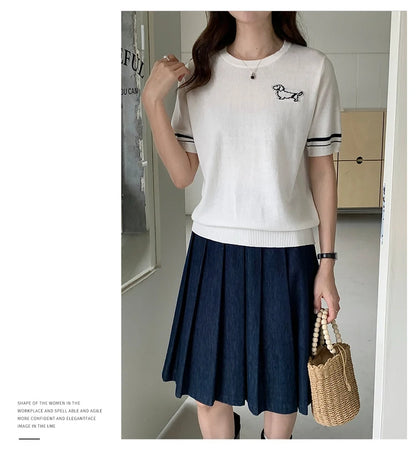 Summer Women's T-shirt 100% Cotton Short Half Sleeve O neck Clothes Solid Casual Pullover Basic Female Top NovaCart