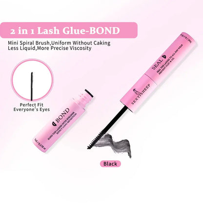 DIY Clusters Lashes 40D60D Fluffy Eyelash Extensions Dovetail Segmented Individual Eyelashes with Lash Glue Remover Set NovaCart