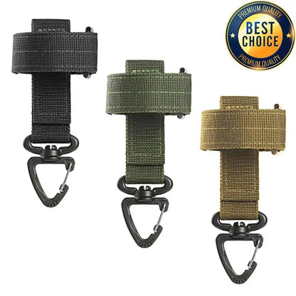 Multi-purpose Nylon Gloves Hook Work Gloves Safety Clip Outdoor Tactical Climbing Rope Camping Hanging Buck Outdoor Camping Pi-Mart