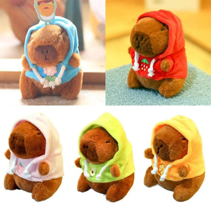 Cute Capybara Plush Toy Hoodie with Wings Simulation Doll Small Size Stuffed Animals Anime Fluffty Toy Birthday Party NovaCart