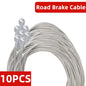 1/5/10PCS 2M MTB Bicycle Brake Line Bicycle Speed Line Fixed Gear Shifter Gear Brake Cable Set Core Inner Wire for MTB Road Bike Pi-Mart