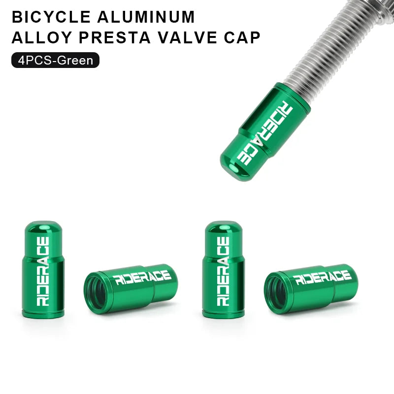 2/4/10Pcs Bicycle Tire Valve Cap Dustproof Lightweight Aluminum Alloy MTB Road Bike Tube Tyre Gas Nozzle Cover For FV Presta Pi-Mart