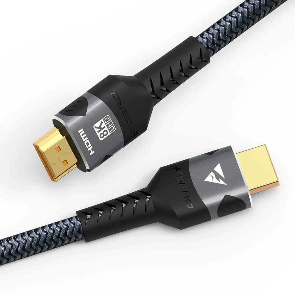 8K HDMI Cable 2.1 48Gbps  High Speed HDMI Braided Cord-4K@120Hz 8K@60Hz, DTS:X, HDCP 2.2 & 2.3, HDR 10 for Compatible Laptop/PS5 Pi-Mart