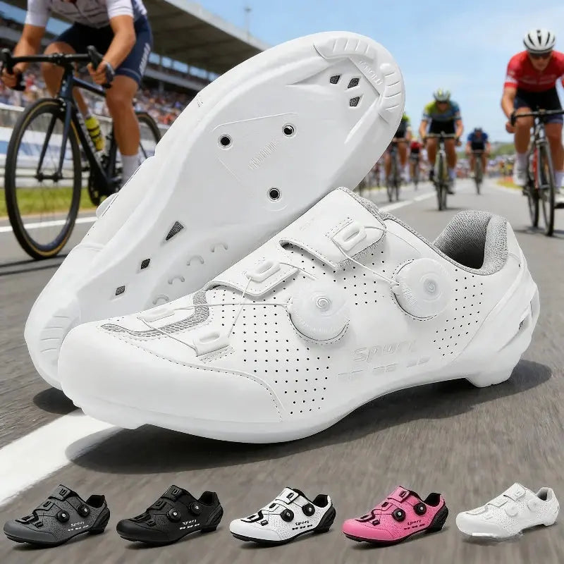 Road Cycling Shoes Man Breathable Summer Self-Locking Cleat Non-slip Bicycle Shoe Men Spd Racing Sneaker Lightweight NovaCart