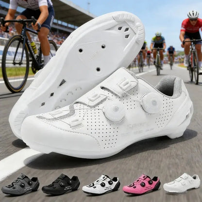 Road Cycling Shoes Man Breathable Summer Self-Locking Cleat Non-slip Bicycle Shoe Men Spd Racing Sneaker Lightweight NovaCart