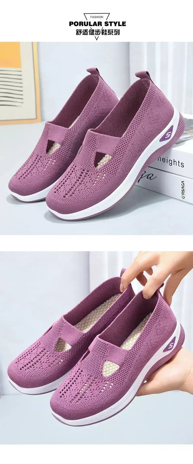 Women's Casual Shoes Breathable Comfortable Orthopedic Shoes Non Slip Sneakers For Spring And Summer New Arrival Women Mesh NovaCart