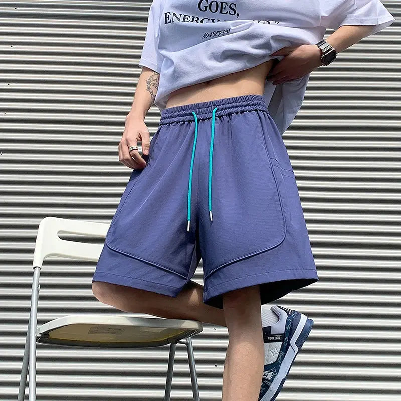 For 2026 Summer New Mens Casual Trouers Green Black Shorts Running Man Short Pants OverSize NovaCart