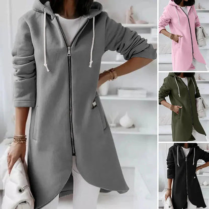 Oversized Zip-Up Streetwear Hoodie Women FitiqueFit