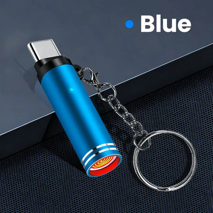 Mini Type C Mobile Phone Cigarette Lighter Air Blowing Cigarette Lighter Outdoor Safety USB C Lighter Adapter For iPhone 17 Pro Pi-Mart