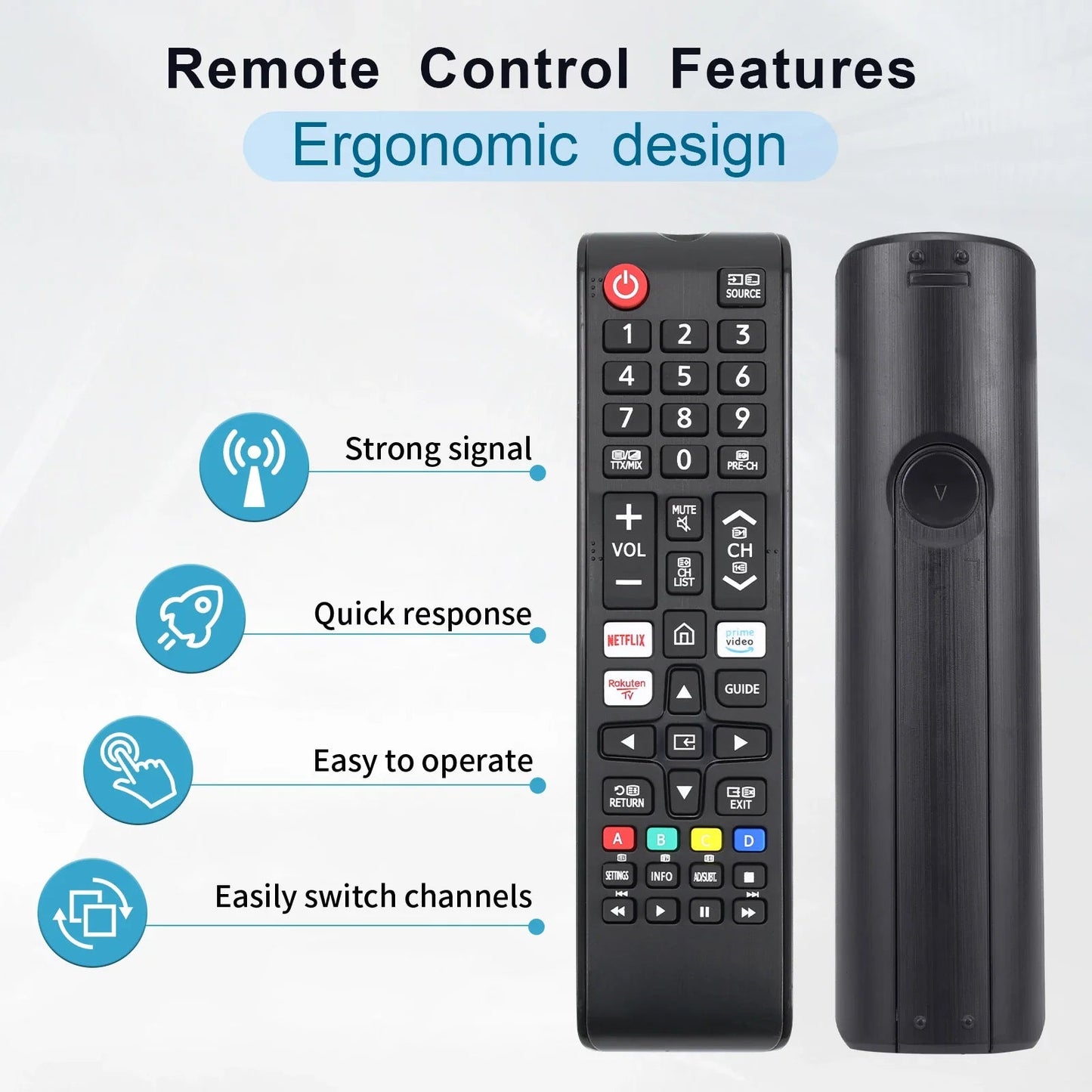 Universal Remote for All Samsung TV Remote BN59-01315J Replacement for All Samsung LCD LED HDTV 3D Smart TVs with Hulu Netflix P Pi-Mart