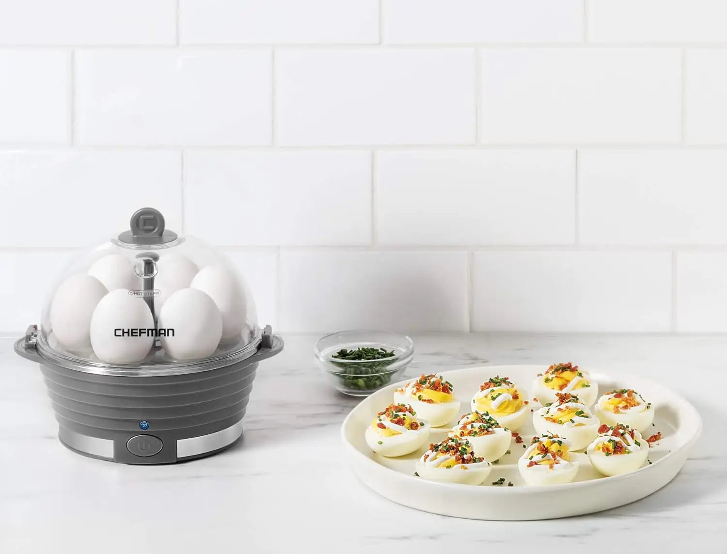 🍳 6‑Egg Rapid Electric Cooker – Steam, Poach & Boil with Ease SmartPursue™