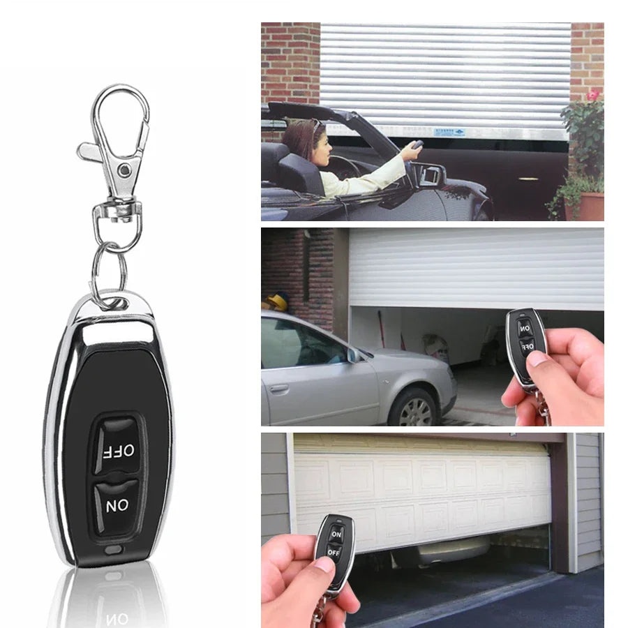 433Mhz Remote Control Wireless Switch DC 12V 1CH RF 10A Relay Receiver and 2CH Transmitter For Door Electromagnetic Lock Pi-Mart