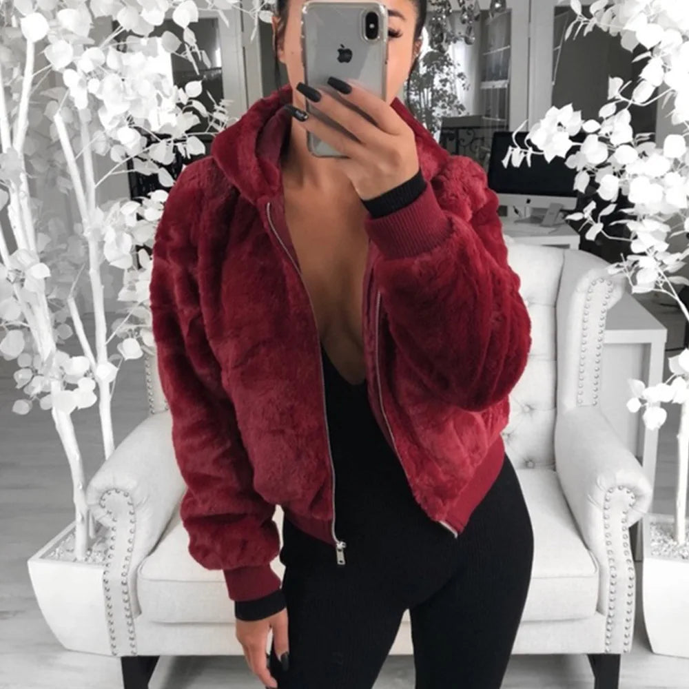 Hoodies Women Clothing Streetwear 2025 Autumn Winter Spring New Fashion Versatile Casual Solid Long Sleeves Coat for Female NovaCart