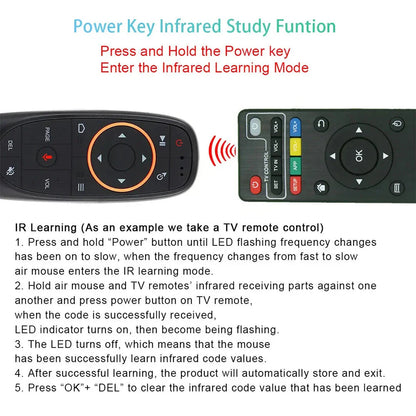 MRSVI G10S Universal Voice Remote Control 2.4G Wireless IR Learning Air Mouse Control for H96 MAX/X88 Pro Android TV Box Pi-Mart