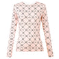 Woman Clothes Korean Moon Print Long Sleeve T-Shirt Fashion Casual Layered Sun Protection Top Ice Silk Basic Tee Spring Autumn NovaCart