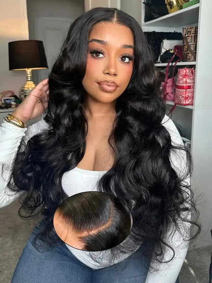 250% Glueless Wig Body Wave Human Hair Wigs Pre Cut 13x4 13x6 HD Lace Frontal Wigs Pre Plucked Curly Lace Front Human Hair Wigs NovaCart