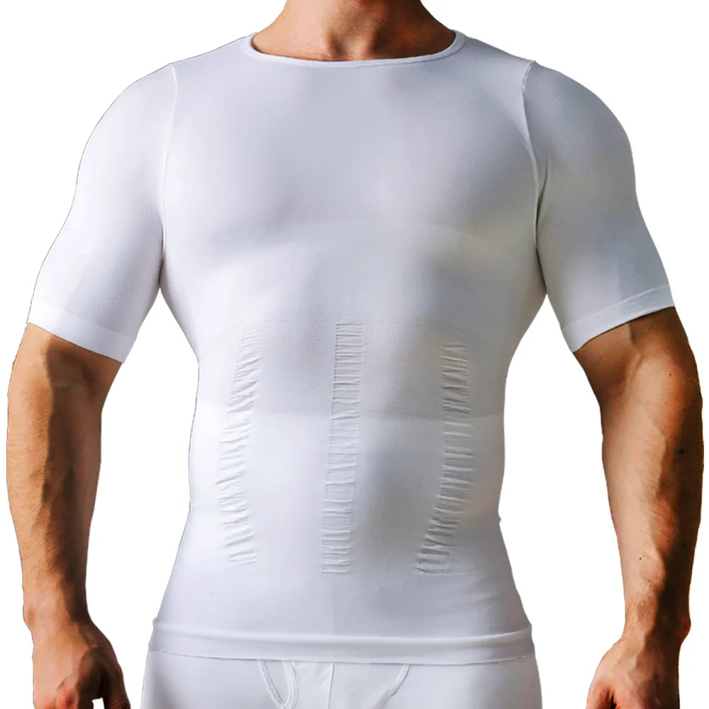 Men's Slimming Body Shapewear Posture Vest Tummy Abdomen Trimmer Compression Body Modeling Fat Burning Chest Tummy Shirts Corset NovaCart
