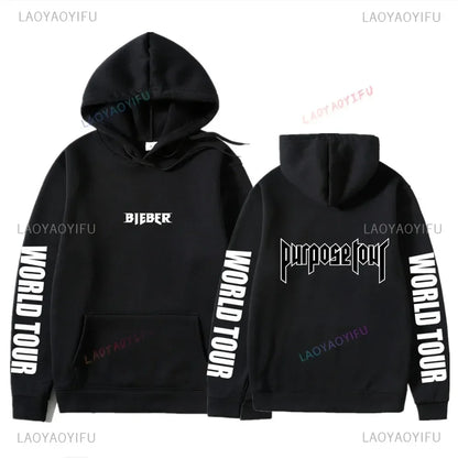 Hoodies Men Justin Bieber Purpose Tour fashion Print Hip Hop Streetwear Fleece Warm Hoody Men Women Pullover Hoodie Sweatshirt NovaCart