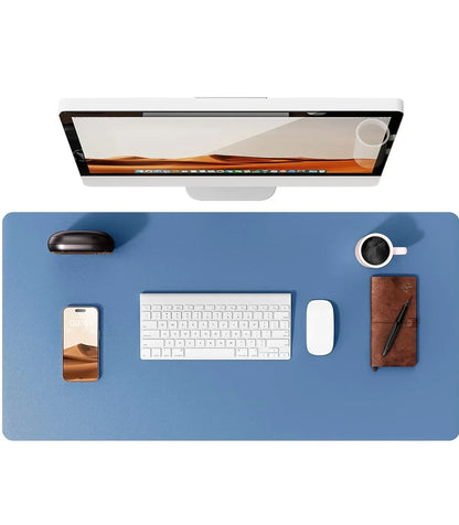 Large Mouse Pad,Office Desk Mat, Leather Desk Pad Protector, Non-Slip PU Leather Desk Blotter, Laptop Desk Pad Pi-Mart