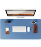 Large Mouse Pad,Office Desk Mat, Leather Desk Pad Protector, Non-Slip PU Leather Desk Blotter, Laptop Desk Pad Pi-Mart
