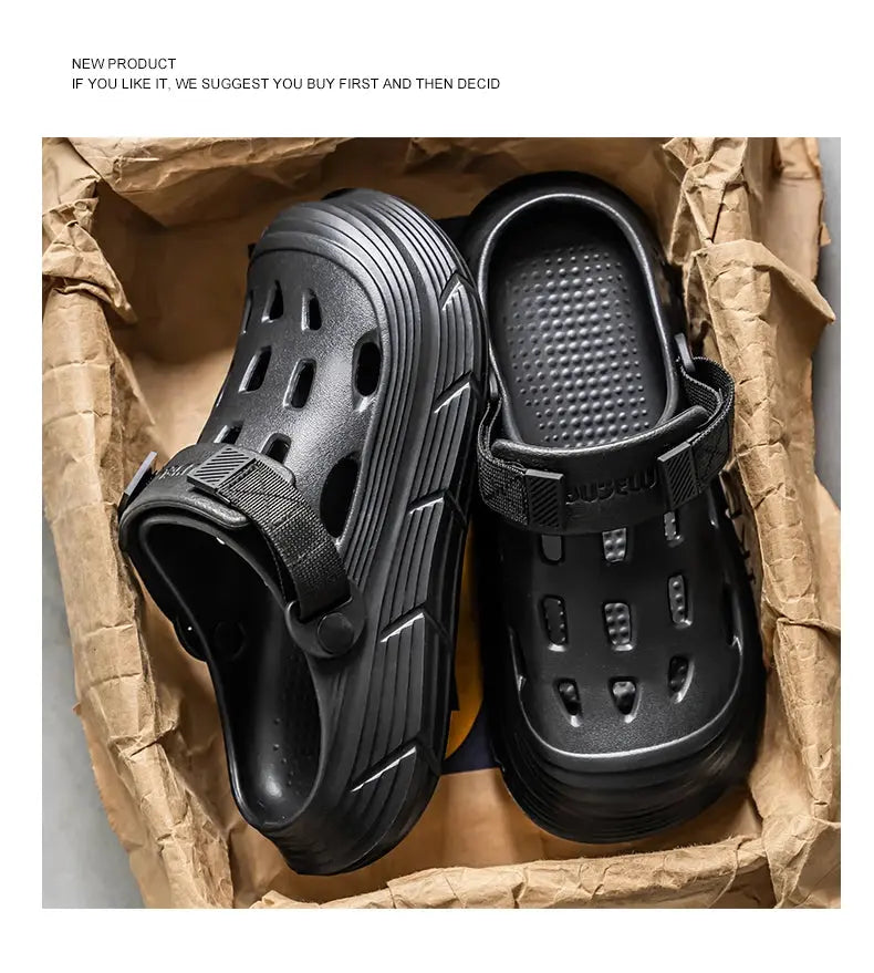 Men's Sandals Casual EVA Clogs for Men Summer Comfortable Garden Shoes Non-slip Wear-resistant Beach Slippers for Men 2025 New NovaCart