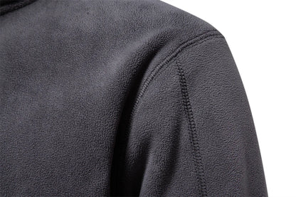 AIOPESON Brand Quality Thicken Warm Fleece Jacket for Men Zipper Neck Pullover Men's Sweatshirt Soft Shell Mens Jacket NovaCart