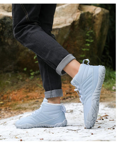 Snow Boots Men Winter Shoes Barefoot Ankle Boots 36-46 Couple Snow Shoes Outdoor Hiking Shoes Fur Warm Plush Boots NovaCart