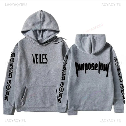 Hoodies Men Justin Bieber Purpose Tour fashion Print Hip Hop Streetwear Fleece Warm Hoody Men Women Pullover Hoodie Sweatshirt NovaCart