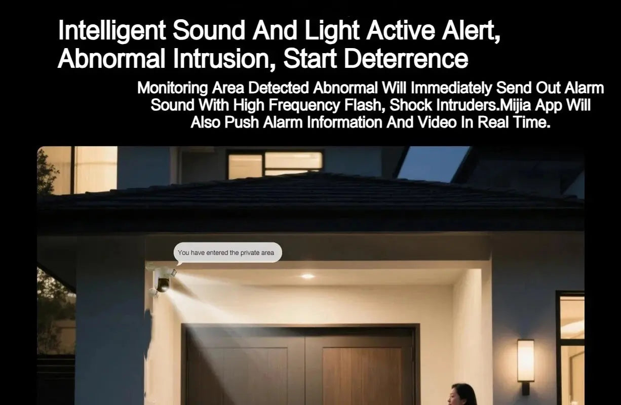 New Xiaomi Outdoor Camera 4 Dual Lens 5MP 3K HD Dual View Monitoring Panoramic Closeup Tracking IP66 Weatherproof AntiTheft - CN NovaCart