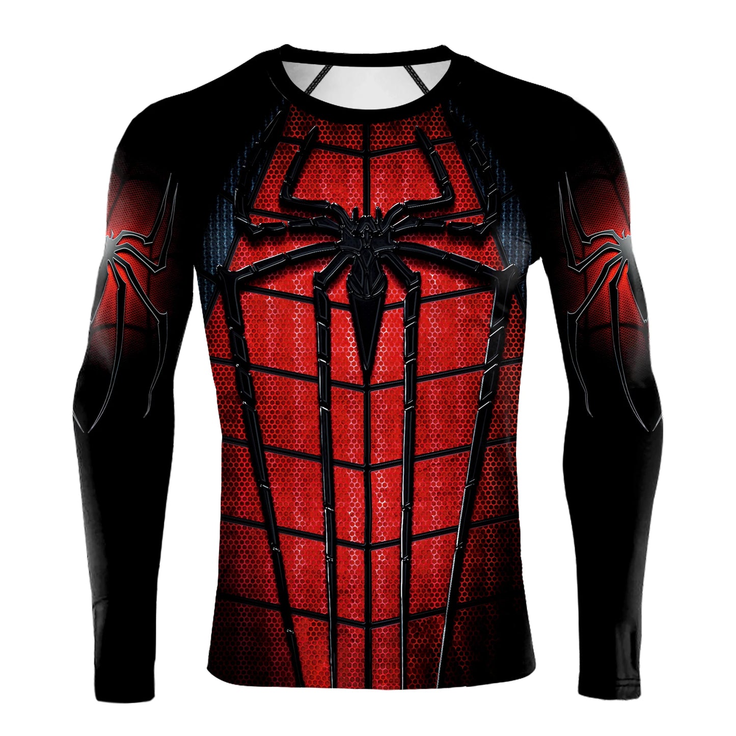 Fashion Comics Spider Cosplay 3D Printed Men's Long Sleeve T-shirt Superhero Tee Casual Loose Fitness Sports Tops Street Clothes NovaCart