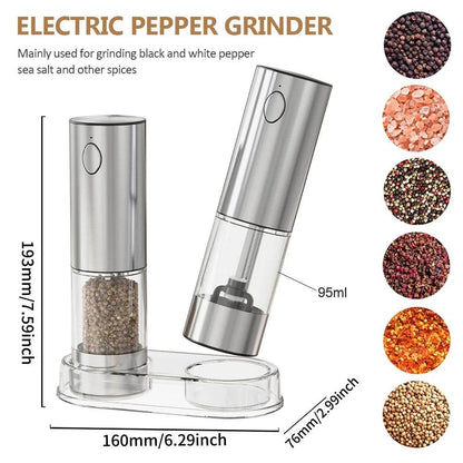 Rechargeable Electric Pepper Grinder – Adjustable Spice Mill SmartPursue™