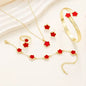 Plum Blossom Plant Five Leaf Flower Five Piece Set