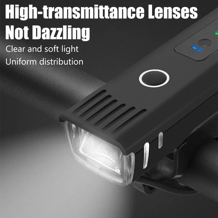 Ultra Bright Bike Light Bicycle Front Headlight Night Riding Red Back Taillight Waterproof for Adult Kids Road Mountain Cycling Pi-Mart