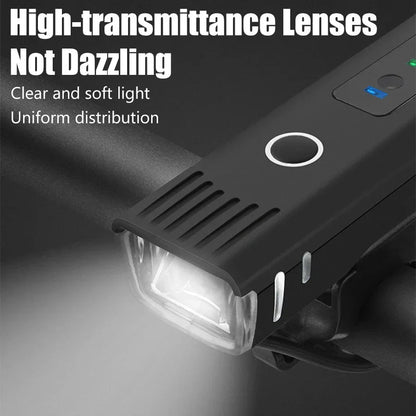 Ultra Bright Bike Light Bicycle Front Headlight Night Riding Red Back Taillight Waterproof for Adult Kids Road Mountain Cycling Pi-Mart
