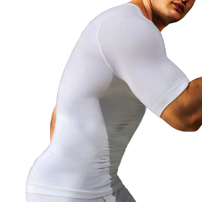 Men's Slimming Body Shapewear Posture Vest Tummy Abdomen Trimmer Compression Body Modeling Fat Burning Chest Tummy Shirts Corset NovaCart