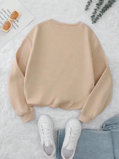 Casual Women Sweatshirts Teddy Bear Printing Hoodies