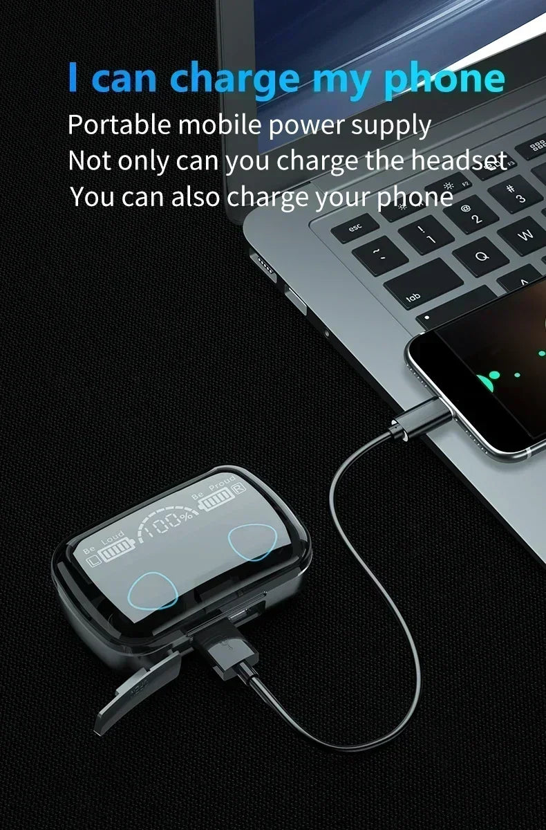 M10 Wireless Headphone Bluetooth Earphones Waterproof Earpieces Sport Earbuds For Huawei Iphone OPPO Xiaomi TWS Music Headset NovaCart