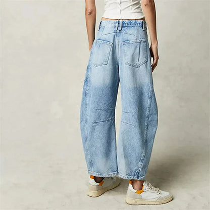 Women’s Mid Rise Wide Leg Jeans FitiqueFit