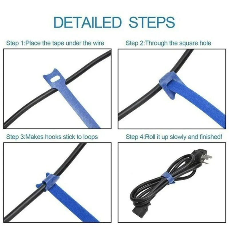 Cable Organizer Cable Management Cable Winder Tape Protector for Wire Ties Phone Accessories Organizador Cables Pi-Mart