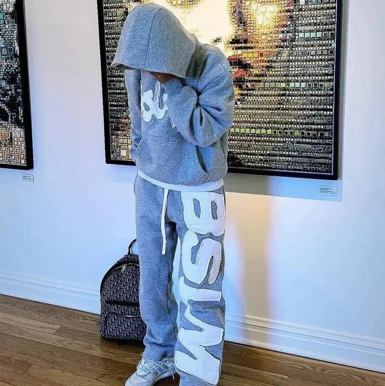 Men Women autumn winter Pants new hoodie personalized street style Harajuku high street hip-hop letter embroidery fashion casual NovaCart