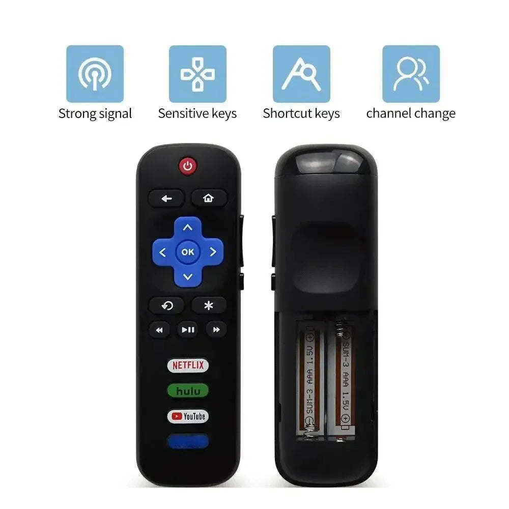New Television Remote Control Replacement Remote Control For Roku TV 55UP120 32S4610R 50FS3750 32FS3700 32FS4610R 32S800 32S850 Pi-Mart