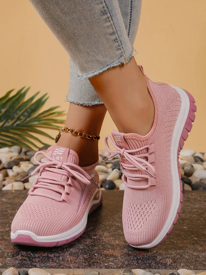 Women's shoes, soft soles, not tired feet,summer sneakers platform shoes, flying weaving, breathable women's sneakers shoes NovaCart