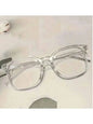 3 pairs of universal fashion glasses, square-framed glasses, fashionable campus style, clear black frame, back to school NovaCart