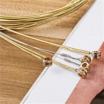 Miwayer  Acoustic Guitar Strings - High Carbon Steel Core, Rust-Resistant & Long-Lasting, Bright & Balanced Tone Pi-Mart