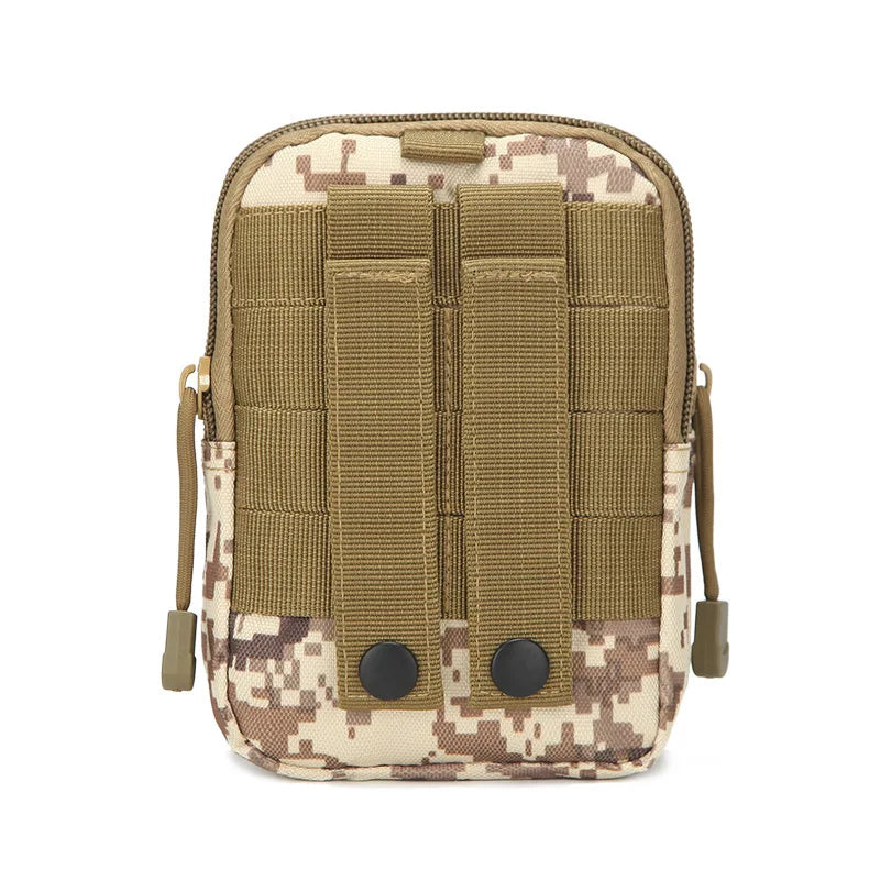 Molle Pouch Belt Waist Pack Men Small Pocket Survival Tool Bag for Running Travel Camping Hunting Airsoft Pi-Mart